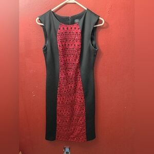 Elegant Black and Red  Dress